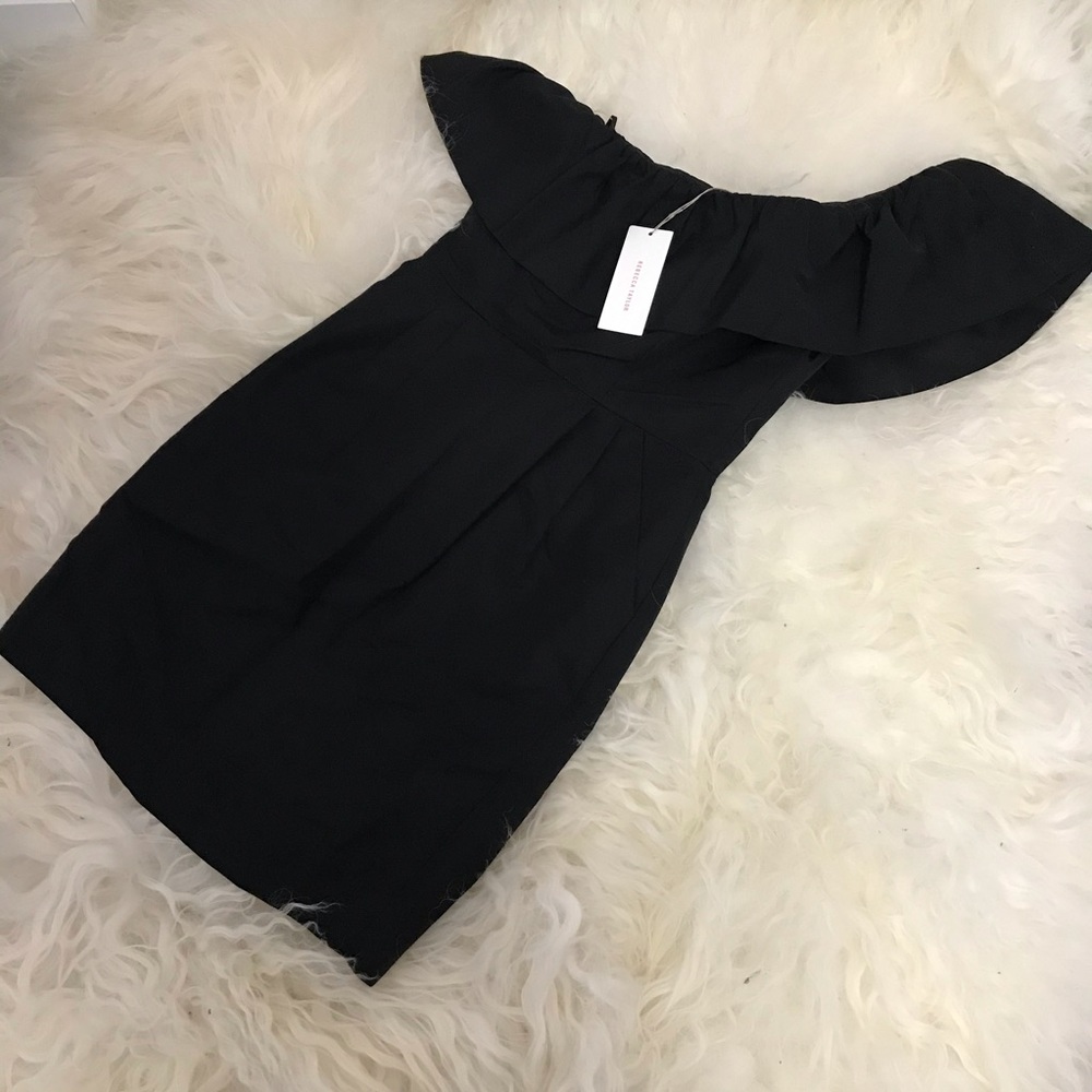 Rebecca Taylor One-Shoulder Mini Dress
